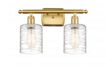 Innovations Lighting 516-2W-SG-G1113-LED - Cobbleskill - 2 Light - 15 inch - Satin Gold - Bath Vanity Light