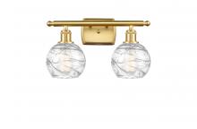 Innovations Lighting 516-2W-SG-G1213-6-LED - Athens Deco Swirl - 2 Light - 16 inch - Satin Gold - Bath Vanity Light