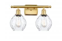 Innovations Lighting 516-2W-SG-G362-LED - Waverly - 2 Light - 16 inch - Satin Gold - Bath Vanity Light