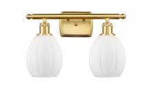 Innovations Lighting 516-2W-SG-G81-LED - Eaton - 2 Light - 16 inch - Satin Gold - Bath Vanity Light