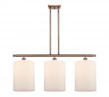  516-3I-AC-G111-L - Cobbleskill - 3 Light - 36 inch - Antique Copper - Cord hung - Island Light