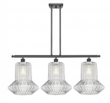 Innovations Lighting 516-3I-BK-G212-LED - Springwater - 3 Light - 39 inch - Matte Black - Cord hung - Island Light