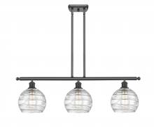 Innovations Lighting 516-3I-OB-G1213-8-LED - Athens Deco Swirl - 3 Light - 36 inch - Oil Rubbed Bronze - Cord hung - Island Light