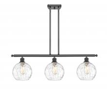 Innovations Lighting 516-3I-OB-G1215-8-LED - Athens Water Glass - 3 Light - 36 inch - Oil Rubbed Bronze - Cord hung - Island Light