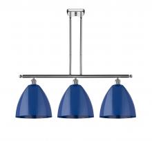 Innovations Lighting 516-3I-PC-MBD-12-BL-LED - Plymouth - 3 Light - 39 inch - Polished Chrome - Cord hung - Island Light