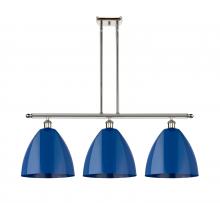 Innovations Lighting 516-3I-PN-MBD-12-BL-LED - Plymouth - 3 Light - 39 inch - Polished Nickel - Cord hung - Island Light