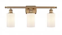  516-3W-BB-G801-LED - Clymer - 3 Light - 24 inch - Brushed Brass - Bath Vanity Light