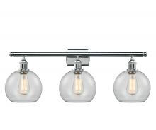  516-3W-PC-G122 - Athens - 3 Light - 28 inch - Polished Chrome - Bath Vanity Light