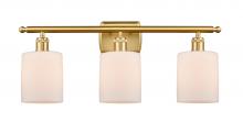 Innovations Lighting 516-3W-SG-G111-LED - Cobbleskill - 3 Light - 25 inch - Satin Gold - Bath Vanity Light