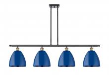 Innovations Lighting 516-4I-BAB-MBD-9-BL-LED - Plymouth - 4 Light - 48 inch - Black Antique Brass - Cord hung - Island Light