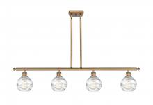 Innovations Lighting 516-4I-BB-G1213-6-LED - Athens Deco Swirl - 4 Light - 48 inch - Brushed Brass - Cord hung - Island Light