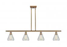 Innovations Lighting 516-4I-BB-G275-LED - Conesus - 4 Light - 48 inch - Brushed Brass - Cord hung - Island Light