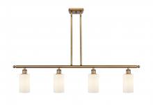 Innovations Lighting 516-4I-BB-G801-LED - Clymer - 4 Light - 48 inch - Brushed Brass - Cord hung - Island Light