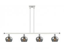 Innovations Lighting 516-4I-WPC-G93-LED - Fenton - 4 Light - 48 inch - White Polished Chrome - Cord hung - Island Light