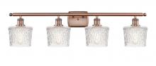 Innovations Lighting 516-4W-AC-G402 - Niagara - 4 Light - 37 inch - Antique Copper - Bath Vanity Light