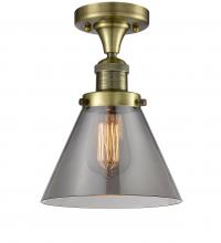 Innovations Lighting 517-1CH-AB-G43-LED - Cone - 1 Light - 8 inch - Antique Brass - Semi-Flush Mount