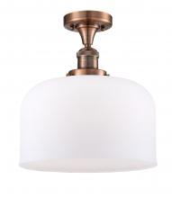 Innovations Lighting 517-1CH-AC-G71-L - Bell - 1 Light - 12 inch - Antique Copper - Semi-Flush Mount