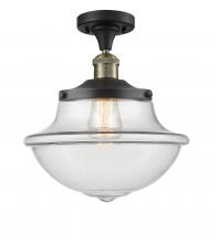 Innovations Lighting 517-1CH-BAB-G542-LED - Oxford - 1 Light - 12 inch - Black Antique Brass - Semi-Flush Mount