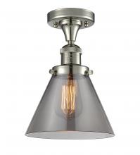 Innovations Lighting 517-1CH-PN-G43-LED - Cone - 1 Light - 8 inch - Polished Nickel - Semi-Flush Mount