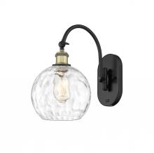 Innovations Lighting 518-1W-BAB-G1215-8-LED - Athens Water Glass - 1 Light - 8 inch - Black Antique Brass - Sconce