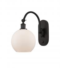 Innovations Lighting 518-1W-OB-G121-8-LED - Athens - 1 Light - 8 inch - Oil Rubbed Bronze - Sconce