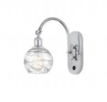 Innovations Lighting 518-1W-PC-G1213-6-LED - Athens Deco Swirl - 1 Light - 6 inch - Polished Chrome - Sconce