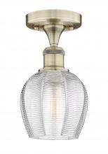 Innovations Lighting 616-1F-AB-G462-6 - Norfolk - 1 Light - 6 inch - Antique Brass - Semi-Flush Mount