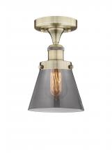 Innovations Lighting 616-1F-AB-G63 - Cone - 1 Light - 6 inch - Antique Brass - Semi-Flush Mount