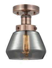 Innovations Lighting 616-1F-AC-G173 - Fulton - 1 Light - 7 inch - Antique Copper - Semi-Flush Mount