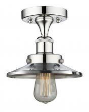 Innovations Lighting 616-1F-PC-M7 - Railroad - 1 Light - 8 inch - Polished Chrome - Semi-Flush Mount