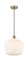  616-1P-AB-G651-12 - Cindyrella - 1 Light - 12 inch - Antique Brass - Cord hung - Mini Pendant