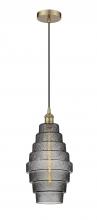 Innovations Lighting 616-1P-AB-G673-8 - Cascade - 1 Light - 8 inch - Antique Brass - Cord hung - Mini Pendant