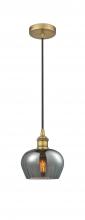 Innovations Lighting 616-1P-BB-G93-LED - Fenton - 1 Light - 7 inch - Brushed Brass - Cord hung - Mini Pendant