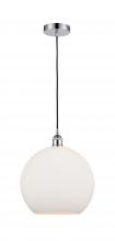 Innovations Lighting 616-1P-PC-G121-12-LED - Athens - 1 Light - 12 inch - Polished Chrome - Cord hung - Mini Pendant