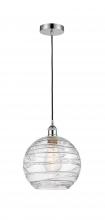 Innovations Lighting 616-1P-PC-G1213-10-LED - Athens Deco Swirl - 1 Light - 10 inch - Polished Chrome - Cord hung - Mini Pendant