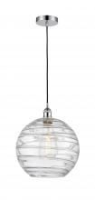 Innovations Lighting 616-1P-PC-G1213-12-LED - Athens Deco Swirl - 1 Light - 12 inch - Polished Chrome - Cord hung - Mini Pendant