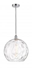 Innovations Lighting 616-1P-PC-G1215-14-LED - Athens Water Glass - 1 Light - 13 inch - Polished Chrome - Cord hung - Pendant