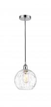 Innovations Lighting 616-1P-PC-G1215-8-LED - Athens Water Glass - 1 Light - 8 inch - Polished Chrome - Cord hung - Mini Pendant