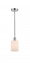 Innovations Lighting 616-1P-PC-G341-LED - Hadley - 1 Light - 5 inch - Polished Chrome - Cord hung - Mini Pendant