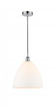 Innovations Lighting 616-1P-PC-GBD-121-LED - Bristol - 1 Light - 12 inch - Polished Chrome - Cord hung - Mini Pendant