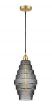 Innovations Lighting 616-1P-SG-G673-8 - Cascade - 1 Light - 8 inch - Satin Gold - Cord hung - Mini Pendant