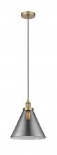 Innovations Lighting 616-1PH-AB-G43-L-LED - Cone - 1 Light - 12 inch - Antique Brass - Cord hung - Mini Pendant