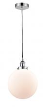 Innovations Lighting 616-1PH-PC-G201-10-LED - Beacon - 1 Light - 10 inch - Polished Chrome - Cord hung - Mini Pendant