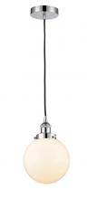 Innovations Lighting 616-1PH-PC-G201-8-LED - Beacon - 1 Light - 8 inch - Polished Chrome - Cord hung - Mini Pendant