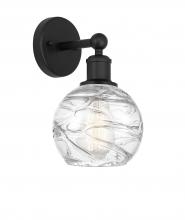 Innovations Lighting 616-1W-BK-G1213-6 - Athens Deco Swirl - 1 Light - 6 inch - Matte Black - Sconce