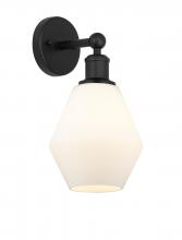 Innovations Lighting 616-1W-BK-G651-6 - Cindyrella - 1 Light - 6 inch - Matte Black - Sconce