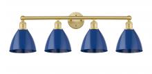 Innovations Lighting 616-4W-SG-MBD-75-BL - Plymouth - 4 Light - 35 inch - Satin Gold - Bath Vanity Light