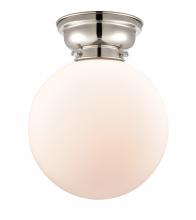 Innovations Lighting 623-1F-PN-G201-10-LED - Beacon - 1 Light - 10 inch - Polished Nickel - Flush Mount