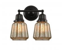 Innovations Lighting 623-2W-BK-G146 - Chatham - 2 Light - 14 inch - Matte Black - Bath Vanity Light