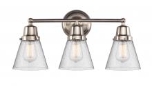 Innovations Lighting 623-3W-SN-G64 - Cone - 3 Light - 22 inch - Brushed Satin Nickel - Bath Vanity Light